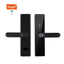 China Smart Life Tuya App Wifi Intelligent Digital Smart Lock Biometric Fingerprint Scanner Password Smart Lock manufacturer