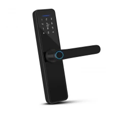 China Home Hotel Door Digital Lock Fingerprint Passcode Card Smart Door Locks Front Smart Life Door Lock manufacturer