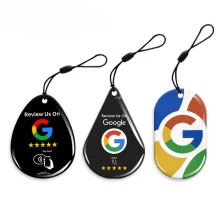 China Customized Logo Printing 30mm Nfc 213 Epoxy Card Keyfobs Share Social Media Phone Keychain Waterproof NFC Epoxy NFC Tag manufacturer