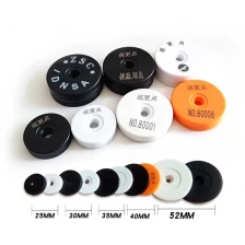 China Waterproof Anti Metal ABS Coin Round Token RFID NFC Hard Outdoor Guard Patrol Tag With Hole manufacturer