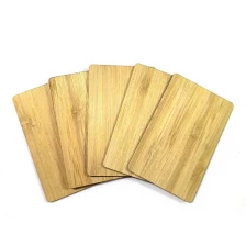 China ISO Standard 13.56MHZ Wooden Business Card NFC Card Ready to Ship Blank Cherry Wood Card for Access Control System manufacturer