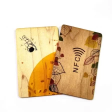 China Custom Eco Friendly Printable Smart Wooden Bamboo Nfc Wood Business Card Blank for Engraving Hotel Door Lock System manufacturer