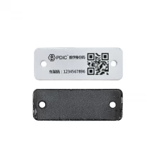China Corrosion-resistant beveled metal ceramic cylindrical label metal leather label suitable for mobile shared bicycle management manufacturer