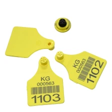 Chine 134.2 kHz à basse fréquence Plastique RFID Animaux de vache Étiquette de vache boutique Live Stock Bovins pour compter l'étiquette d'oreille de cochon de mouton fabricant