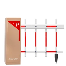 China 90 Degrees Folding Boom Barrier Gate Automatic Boom Barrier Gate with Car Parking Ticket Machine Remote Boom Barrier Gate manufacturer