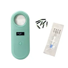 China New Model RFID Animal LED Reader for Pet 134.2Kh RFID Animal Tag Handheld Reader manufacturer