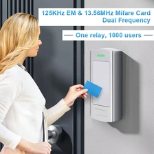 China China Outdoor Standalone RFID Access Controller 125KHz 13.56MHz EM Card Wiegand Reader Metal NFC Biometric Factory Supplier manufacturer
