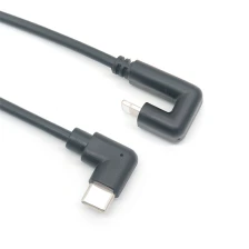 China Elbow Type C to 180 Degree iPhone lightning PD Fast Charging Extension Cable manufacturer
