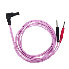China Customized DC2.35mm safety plug To 2.0mm Electrode Pin Lead wire for TENS | Dongguan TENS EMS Lead Wire Manufacturer manufacturer