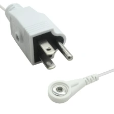 porcelana Adaptador de enchufe estadounidense personalizado para cable a presión de electrodo ECG para dispositivos médicos y de fisioterapia | Fabricante certificado ISO13485 de Dongguan fabricante