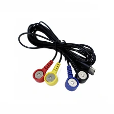 China Customized Medical Grade Type C Male to 3.5mm Magnetic Snap Therapy Cable | Dongguan ISO13485 Factory manufacturer