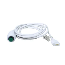 중국 병원 의료 장비용 5핀 포고 핀 커넥터가 있는 맞춤형 간호사 호출 녹색 버튼 케이블 | ISO13485 인증 동관 제조업체 제조업체