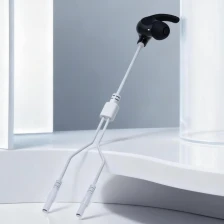 중국 맞춤형 2 리드 2.0mm 여성 전극 핀 - 귀의 미주신경 신경 자극 치료용 TVNS 이어피스 전극 케이블 | ISO13485 인증 의료 케이블 제조업체 제조업체