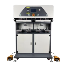 porcelana E4 Máquina de transferencia de calor de colocación de etiquetas automática neumática infrarroja de 4 estaciones fabricante
