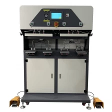 China Prensa térmica para colocação automática de etiquetas com sistema de posicionamento por infravermelho fabricante