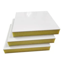 China Insulated Glass Fiber Reinforced Polyester GRP FRP Polyurethane PU Foam Core Sandwich Panels manufacturer