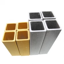 China Pultruded Sqaure Round Rectangle Profiles Fiber Glass Reinforced Plastic FRP Pipe Suppliers manufacturer