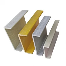 China Custom Anti-corrosion C U J Sections Structural Beam Pultruded Fiberglass Channel For Sale manufacturer