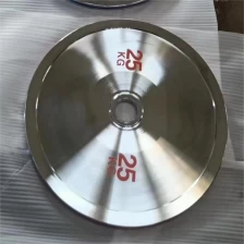 China Athletic ultra-thin barbell bumper plate electroplating bumper plate manufacturer