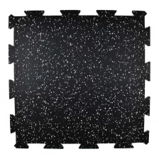 China Laatste Hoge Kwaliteit Rubber Vloermat/Rubber GYM Vloeren/Composiet Rubber Tegel 1000*1000*10mm natuurlijke kleur stippen rubber mat fabrikant