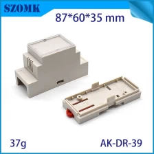 China Cost-effective din rail project box szomk diy electronic plastic case AK-DR-39 87*60*35mm manufacturer