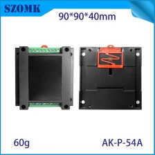 中国 90*90*40mm AK-P-54A付きターミナルブロックABS回路基板ボックスPLCプラスチックDINレールコントロールボックス メーカー