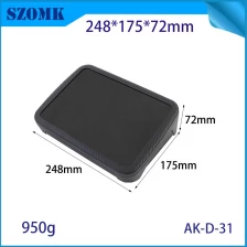 China AK-D-31 Black Plastic Desktop Shell Heiged vordere Abs-Desktop-Gehäuse mit Panel 175*248*72 mm Hersteller