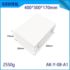 Cina AK-Y-08A1 COVER COVER ACCOLTA IP67 Scatola di giunzione elettrica impermeabile in plastica 400x300x170mm produttore