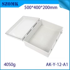 porcelana AK-Y-12A1 IP67 ABS Plastic Electronic Hoiling Caja de la caja de la caja para equipos eléctricos antidustes impermeables 500x400x200 mm fabricante