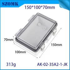 China AK-02-35A1-JK Cable Junction Box Indoor Outdoor Electrical Box ABS Plastic Project Box for Electrical Connection 100X150X70MM manufacturer