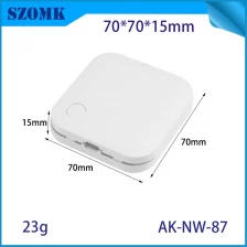 China AK-NW-87 Wireless Gateway Smart Home Control Hub Rubber Feet With Textured Plastic Housing Iot Enclosure 70*70*15mm manufacturer