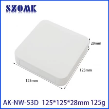 China ABS-Projektbox Fernsteuerungsnetzwerk Sensor Gateway Box Kunststoffmontage IoT-Gehäuse AK-NW-53d 125*125*28 mm Hersteller