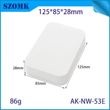 China ABS-Kunststoff-Netzwerk-Gehäuseprojektbox IoT Sensor PCB Junction Box AK-NW-53E 125*85*28 mm Hersteller