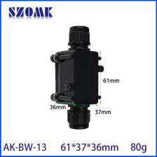 China 82*80*36mm ak-bw-13 impermeável externo externo 2 bloqueio terminal junção ip68 gabinete elétrico subterraco de cabo de cabo conector de conector de fio caixa fabricante