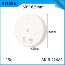 Chine 60*16.5mm AK-R-226 Black White Round Wireless Wifi Voice-Activated Infrared Plastic Electrical Box Abs Enclosure for Remote Control - COPY - vglkid fabricant
