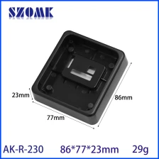 porcelana 86 * 77 * 23 mm AK-R-230 Pago sin efectivo Pos Mini dispositivo Lector de tarjetas NFC móvil Sistema de pago Caja de plástico negro para máquinas expendedoras fabricante