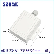 porcelana 73*56*29mm AK-R-234 brida de montaje en pared Cable glándula caja de proyecto transmisor de Sensor inalámbrico alimentado caja de conexiones de plástico fabricante