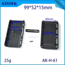 China black handheld small plastic enclosure box AK-H-61 99*52*15mm manufacturer