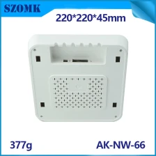 China SZOMK Wifi gateway gsm plastic box Wireless Router Enclosure for iot electronic device AK-NW-66/220*220*44mm manufacturer