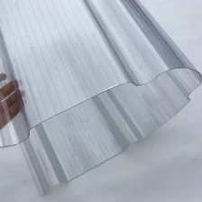 porcelana personalizado upvc transparente frp nuevo fabricante de láminas de plástico corrugado transparente fabricante