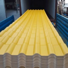 Chine Fournisseur en gros de panneaux de tuiles de toit de feuilles ondulées enduites de plastique de PVC de résine synthétique fabricant