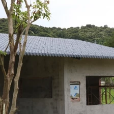 China Kilang jubin lembaran bumbung komposit resin, kepingan terlindung rumah pengilang