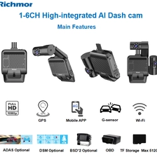 China Richmor 1CH TO 6CH 2MP AI Dash Camera With 4G WIFI GPS Vehicle CCTV System manufacturer