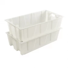 China White Virgin PP Plastic Thickened Vegetable Tree Flower Seedling Turnover Box manufacturer