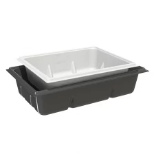 China China Large Rectangle Plastic Water Flood NFT DWC Gro Reservoir Hydro Tank For Hydroponics manufacturer