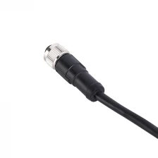 China M12 4 5 pin pigtail female single end cable manufacturer