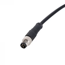 Chiny M8 M12 4-pinowy kabel połączeniowy w kolorze czarnym lub szarym producent