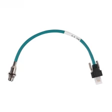 China M12 bulkhead to RJ45 with locking screws cable manufacturer