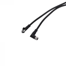 China M8 8-pin male single ended right angle cable manufacturer