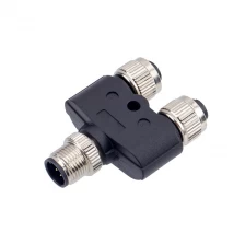 China M12 6P a coded male Y-coupler connector manufacturer